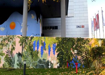 Ekologiczny mural od ING w Katowicach